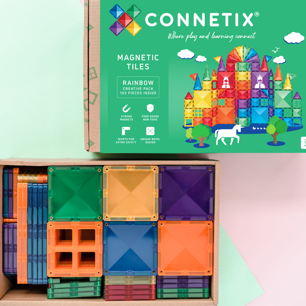 CONNETIX 102 Piece Rainbow Creative Pack