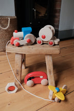 BAJO Wooden Bead Car | Red