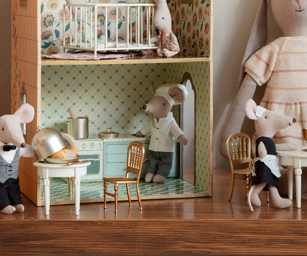 Maileg Chair, Mouse | Gold