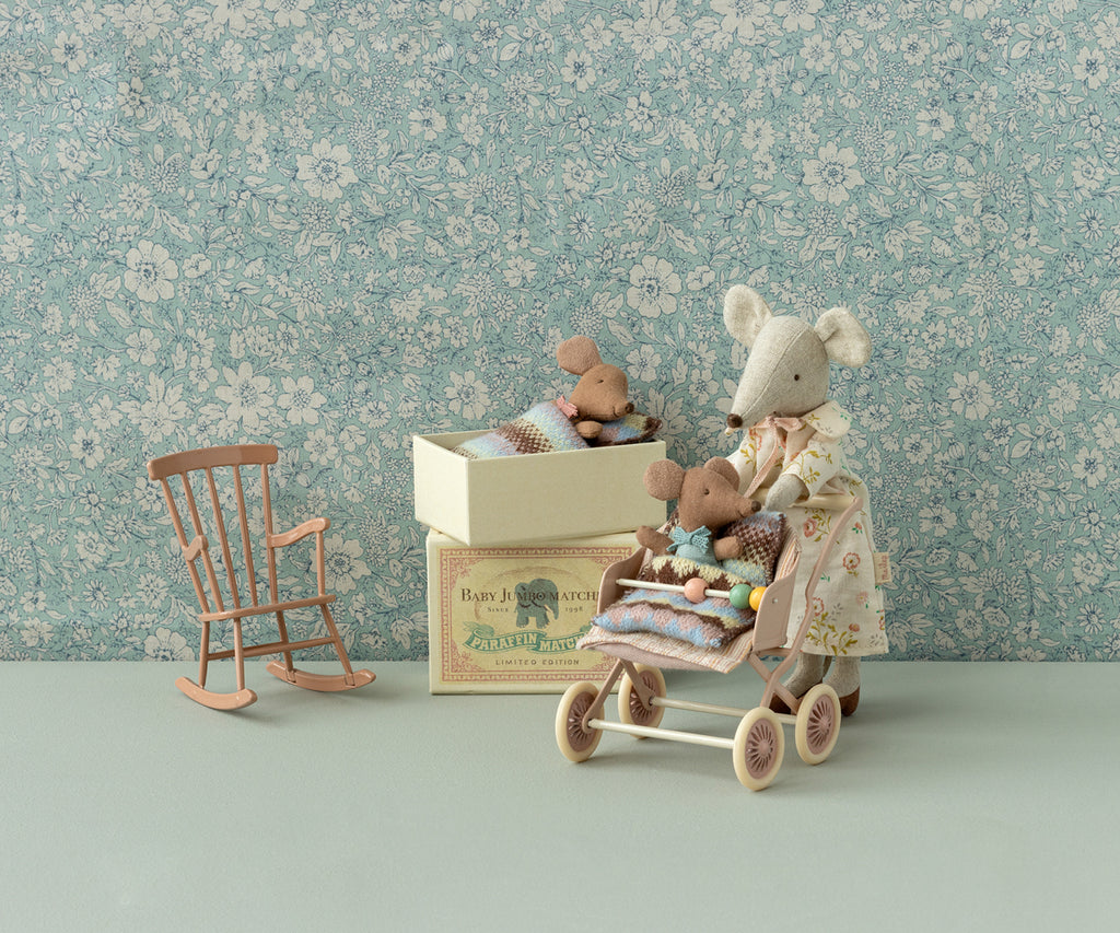 Maileg Rocking Chair, Mouse | Dark Powder