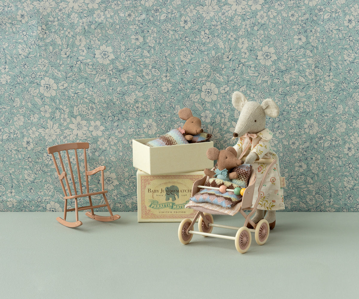 Maileg Rocking Chair, Mouse | Dark Powder