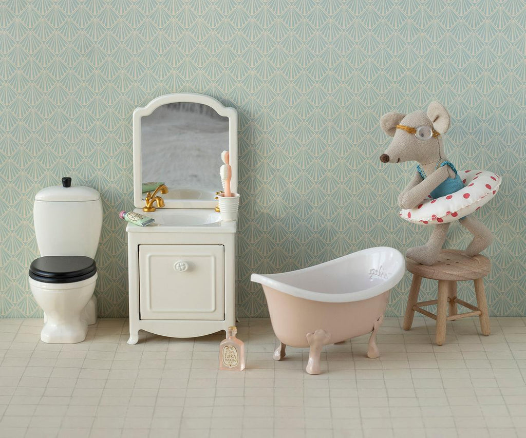 Maileg Sink Dresser, Mouse | Off White