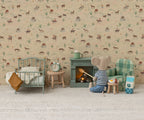 Maileg Vintage Single Bed, Mouse - Mint