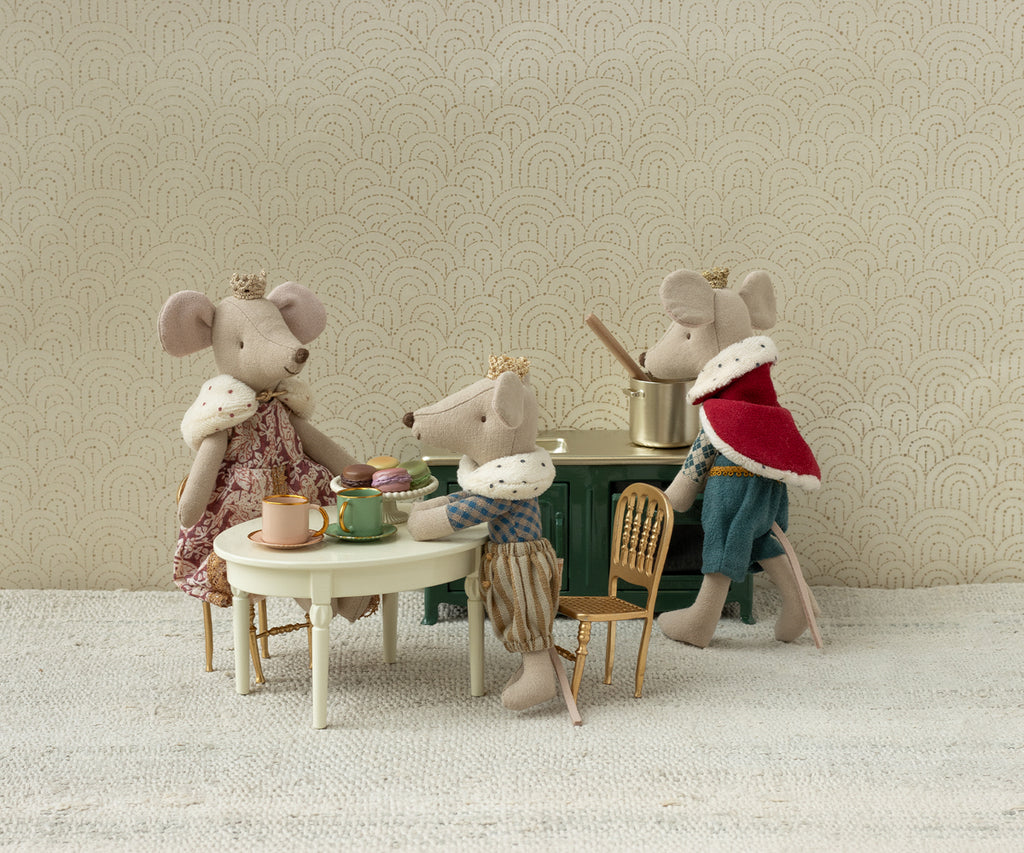 Maileg Vintage Dining Table, Mouse | Off White