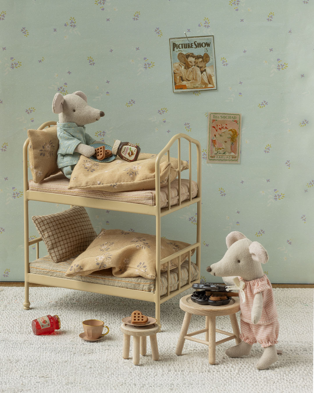Maileg Bunk Bed, Mouse | Wheat