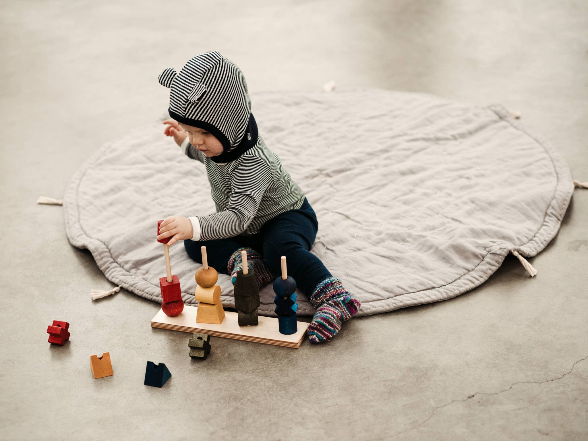 Wooden Story Rainbow Stacking Toy XL