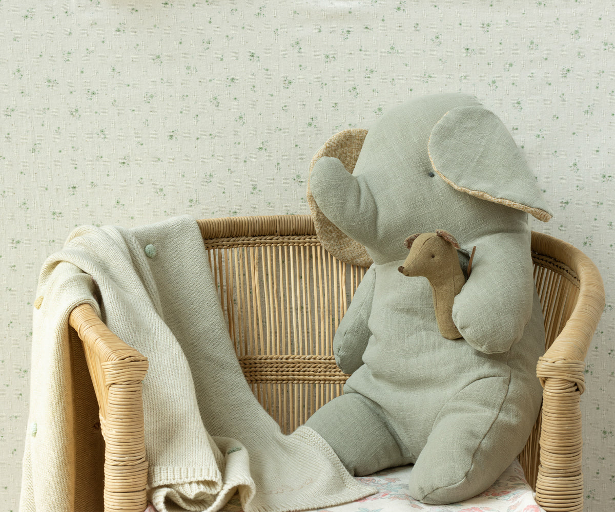 Maileg Lullaby Friends, Mouse Rattle - Light Umber
