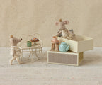 Maileg Royal Twin Mice Little Sister & Brother in Matchbox
