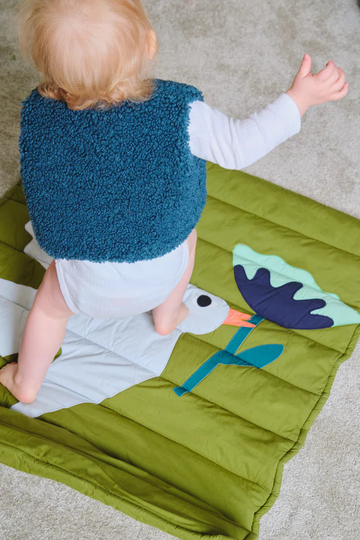 26 PARADIS Patchwork Bird Cotton Play Mat