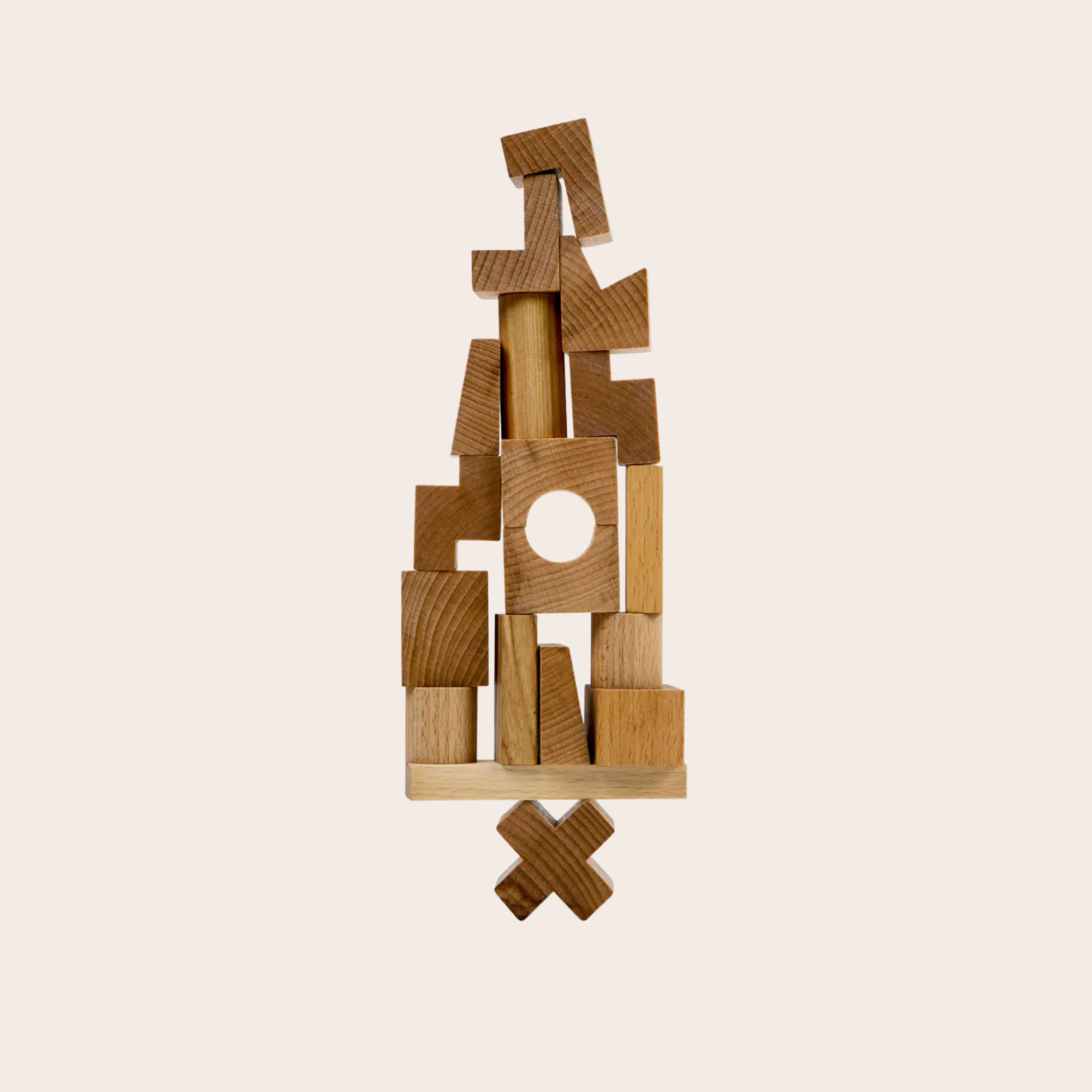 Wooden Story Natural Stacking Tower