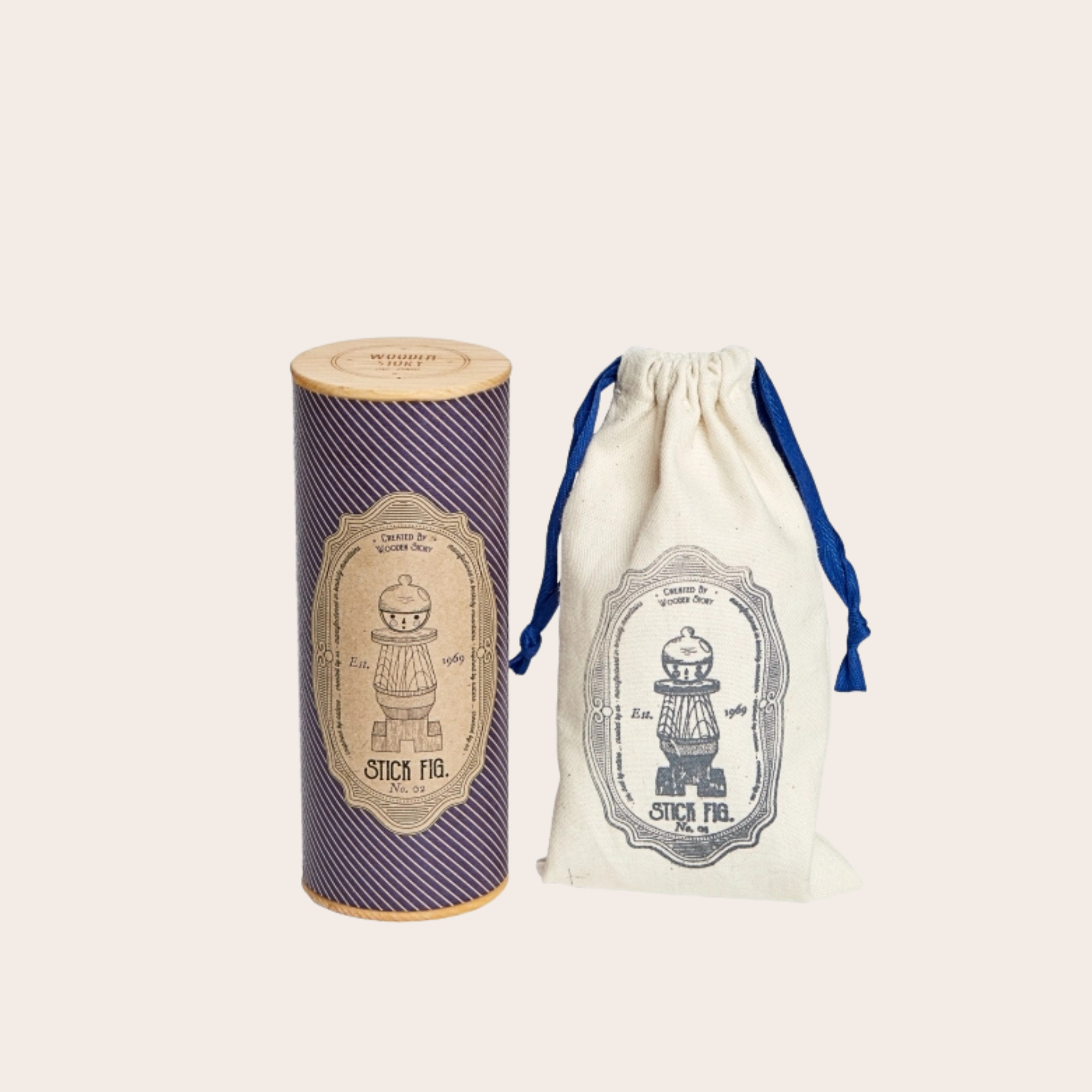Wooden Story Stacking Toy Stick Fig No.02