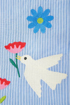 26 PARADIS Embroidered Bird Cotton Sleeping Bag 6–18 Months