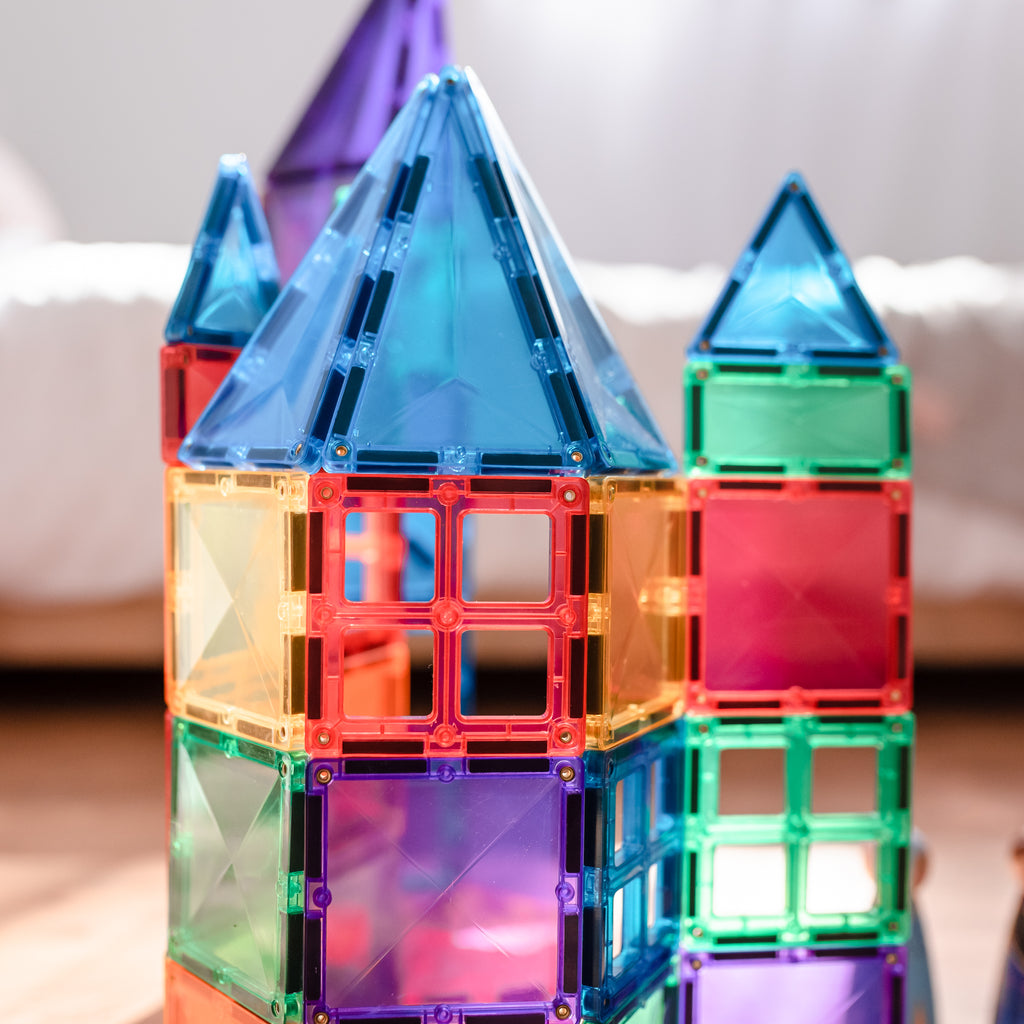 CONNETIX 212 Piece Magnetic Tiles Rainbow Mega Pack