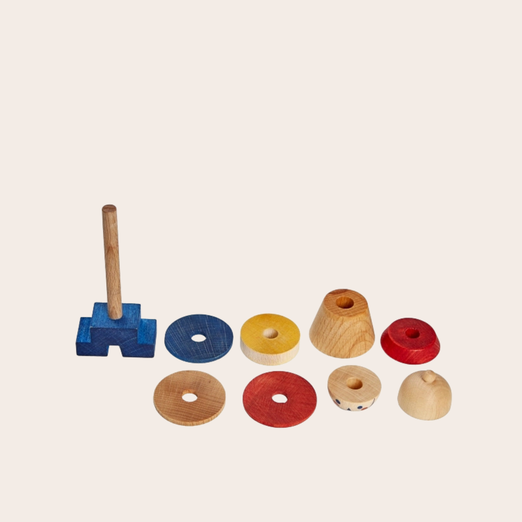 Wooden Story Stacking Toy Stick Fig No.02