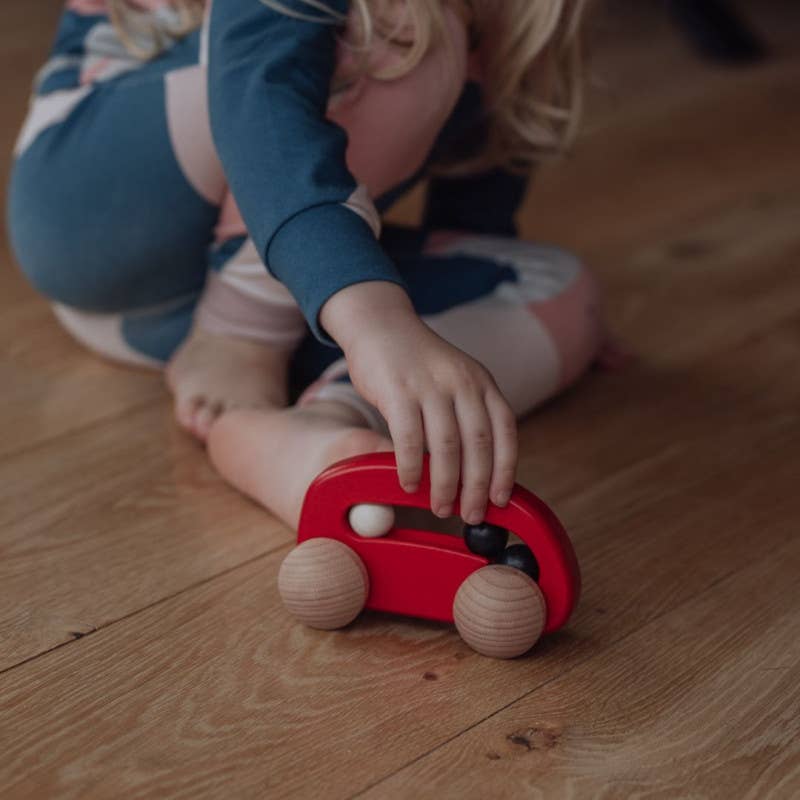 BAJO Wooden Bead Car | Red