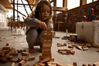 Wooden Story Natural Blocks in Tray - 30 Pieces