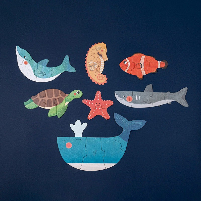 Londji My First Puzzle Set Blue – Ocean Animals