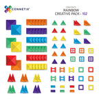 CONNETIX 102 Piece Rainbow Creative Pack