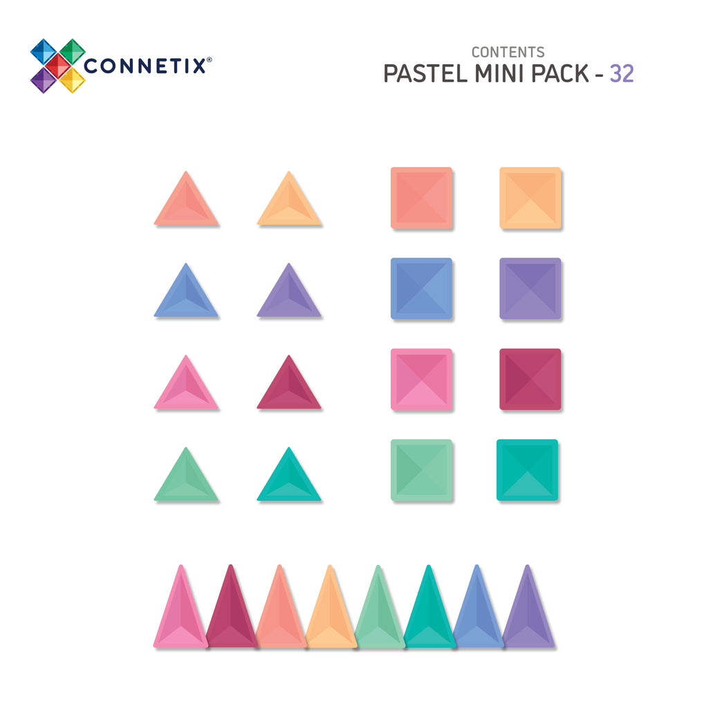 CONNETIX 32 Piece Pastel Mini Pack