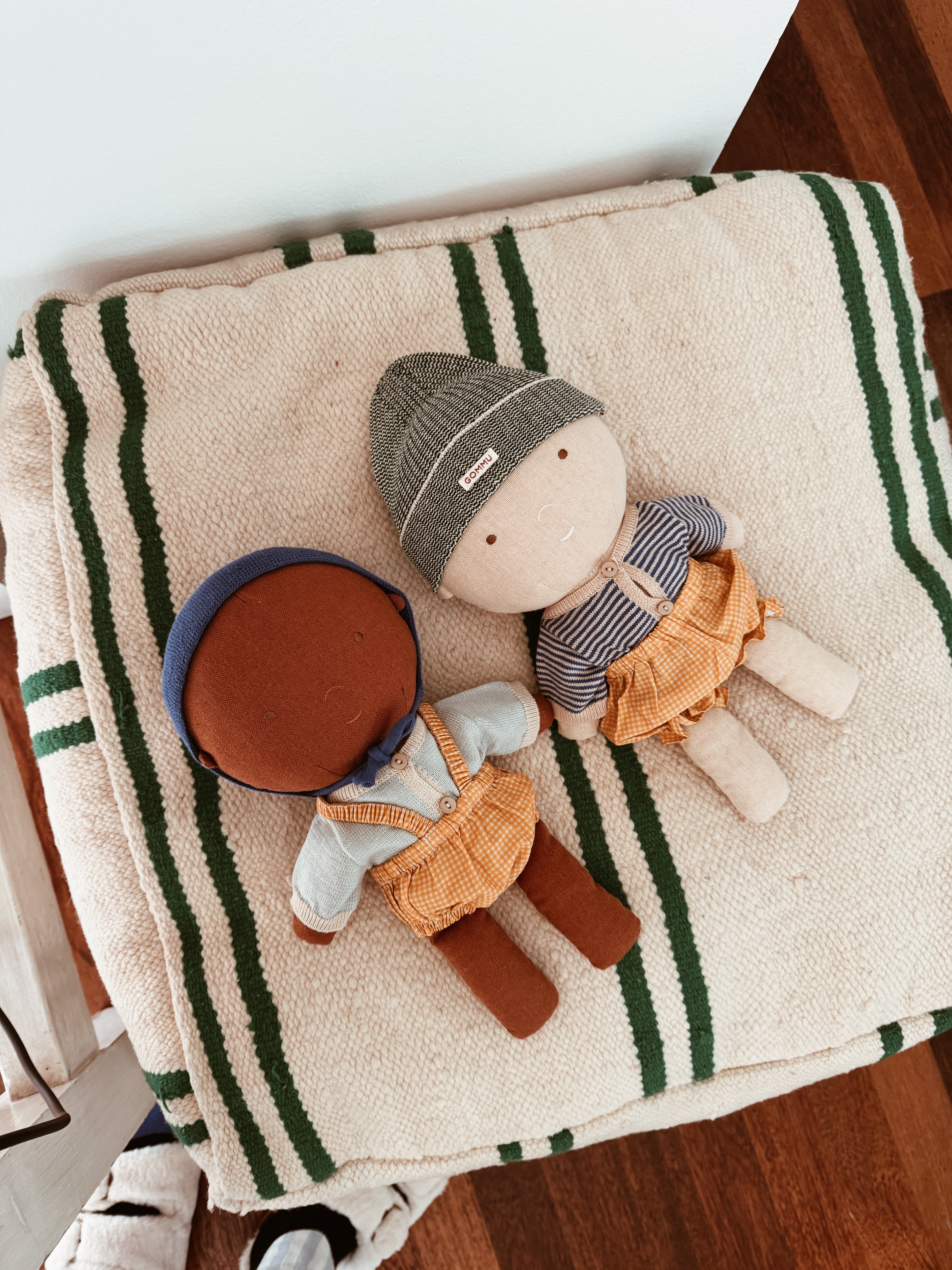 We Are Gommu Mustard Vichy Shorts & Hat Set