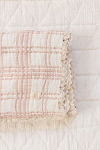 New Grain French Plaid Quilt Petal | 76 × 102 cm