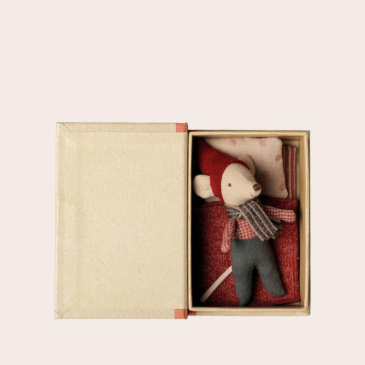 Maileg Christmas Mouse Baby in Book