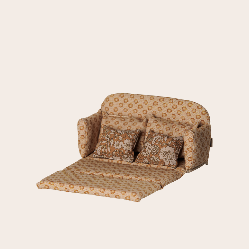 Maileg Sofa bed, Mouse, Large | Ocher