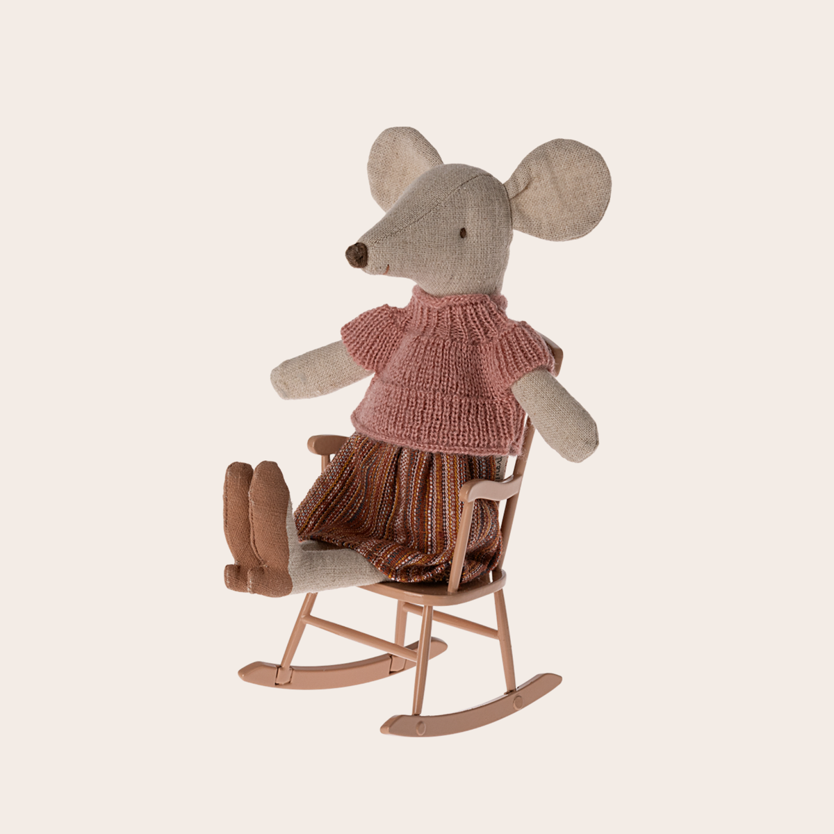 Maileg Rocking Chair, Mouse | Dark Powder