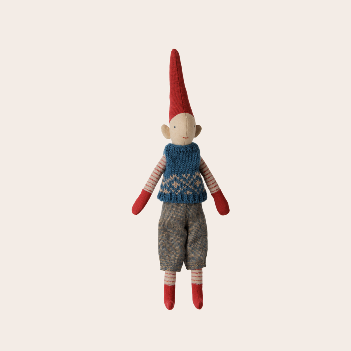 Maileg Pixy Size 1 - Boy | Blue Knitted Vest