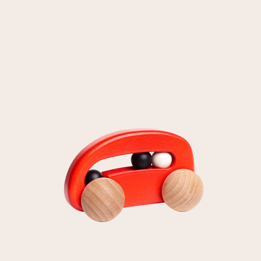 BAJO Wooden Bead Car | Red