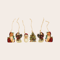 Ernst Freihoff Nostalgic Paper Father Christmas Ornaments | Set of 6