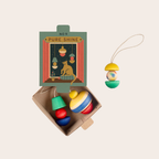 Grapat No 9 Pure Shine Wooden Christmas Ornaments | Set of 3