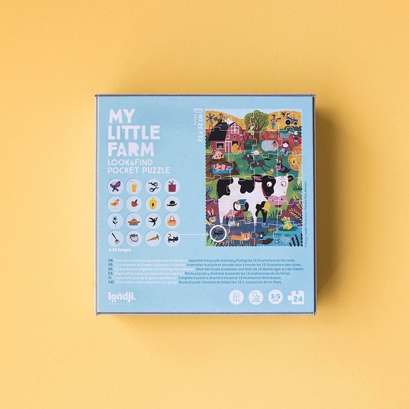 Londji Pocket Puzzle My Little Farm - 24 Pieces