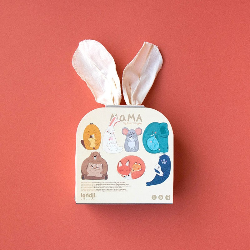 Londji First Puzzle Set Mama – Animal & Baby Matching