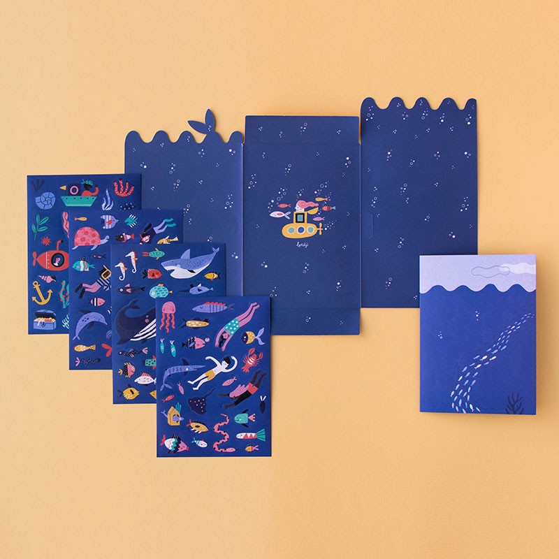 Londji Sea Stickers Activity Set – Reusable Ocean Play
