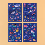 Londji Sea Stickers Activity Set – Reusable Ocean Play