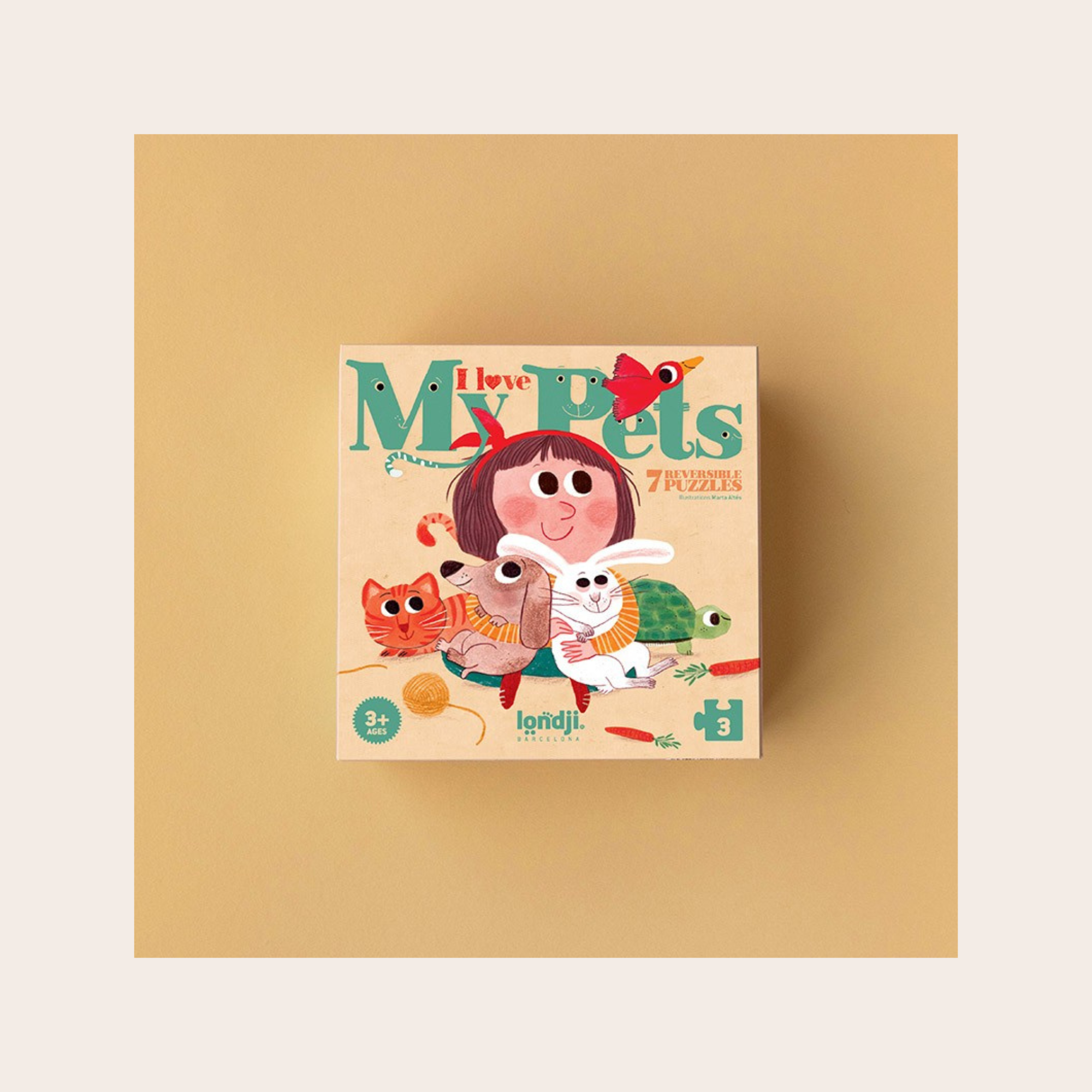 Londji I Love My Pets Reversible Puzzle Set