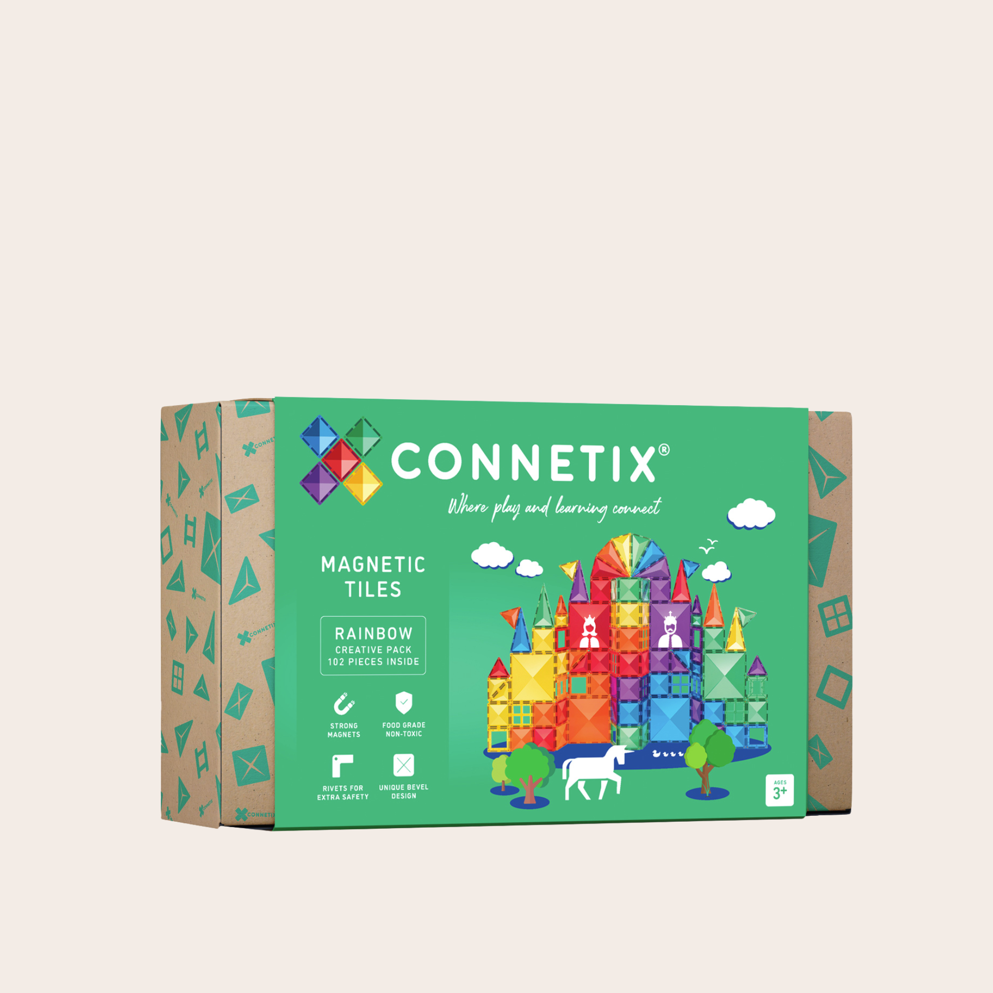 CONNETIX 102 Piece Rainbow Creative Pack