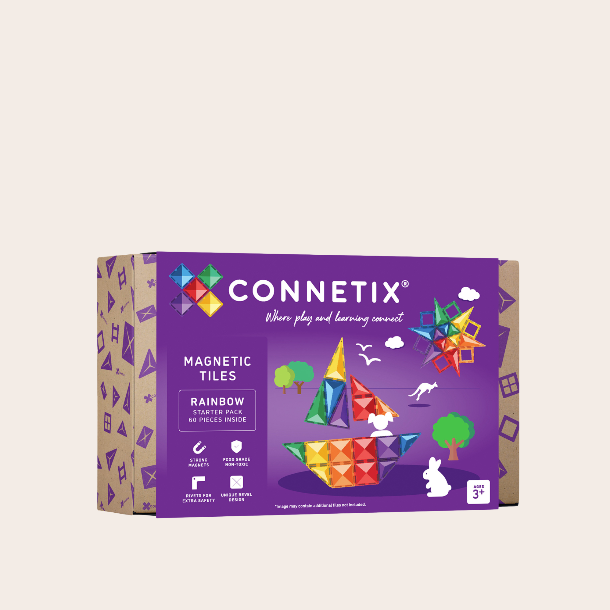 CONNETIX 60 Piece Rainbow Starter Pack