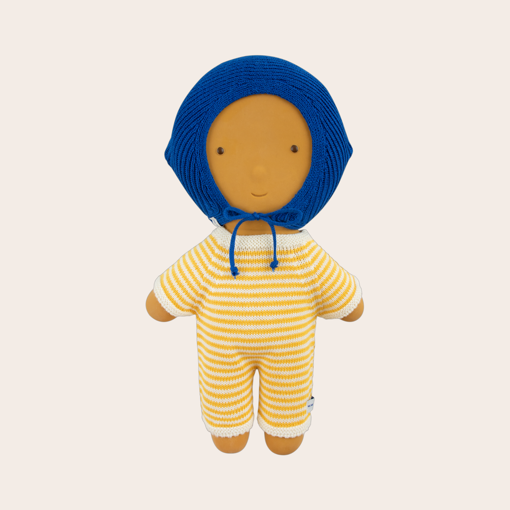 We Are Gommu Solid Bonnet Hat – Blue