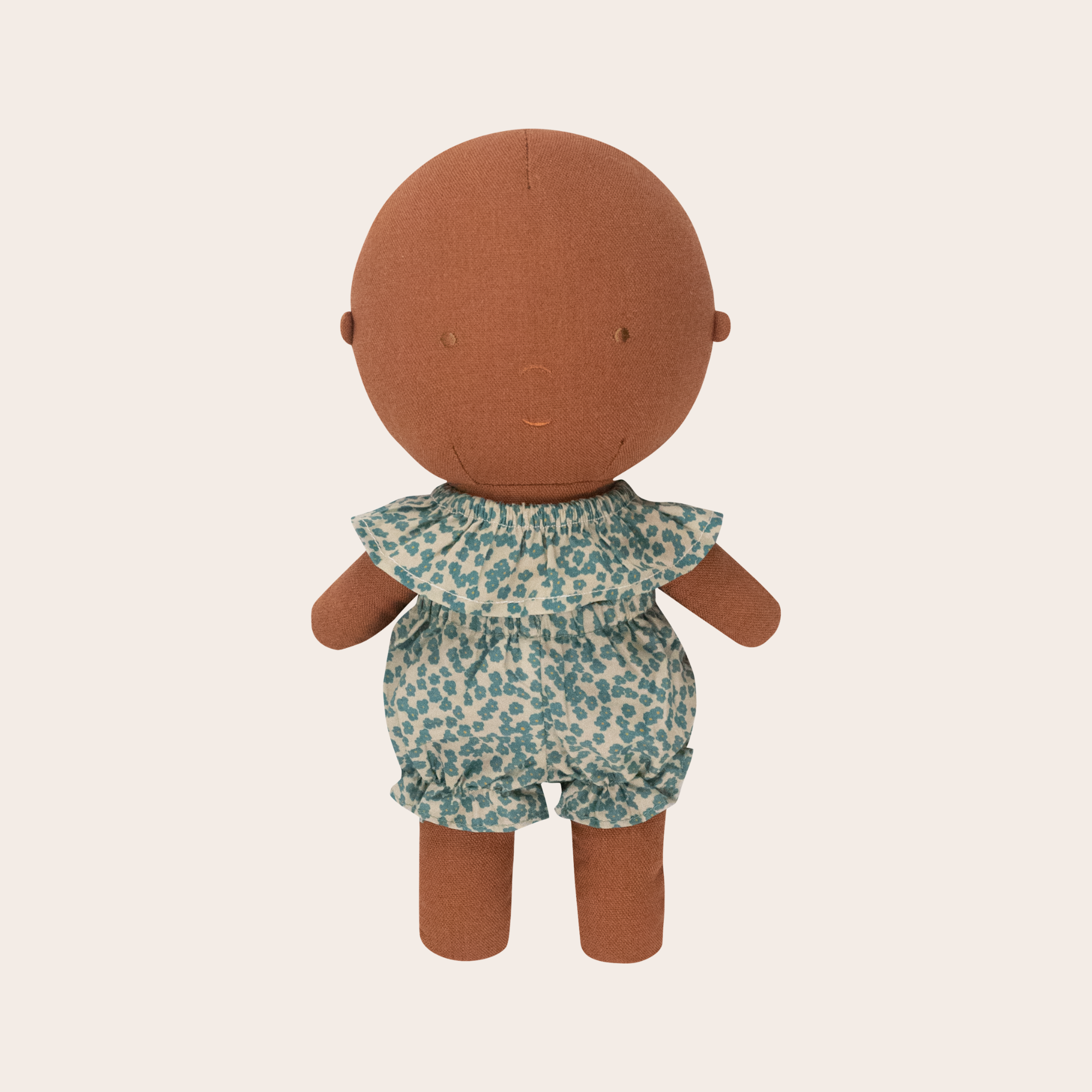 We Are Gommu Green Flowers Shorts & Collar Set