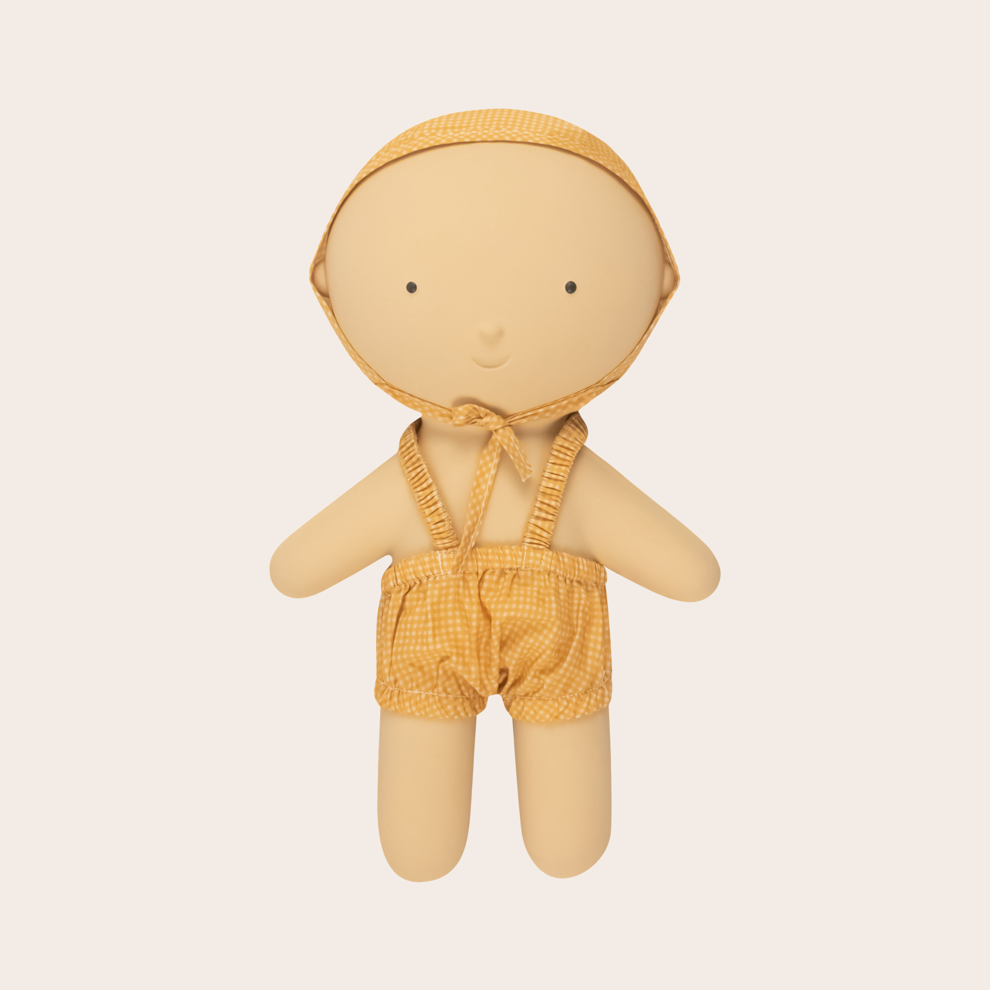 We Are Gommu Mustard Vichy Shorts & Hat Set
