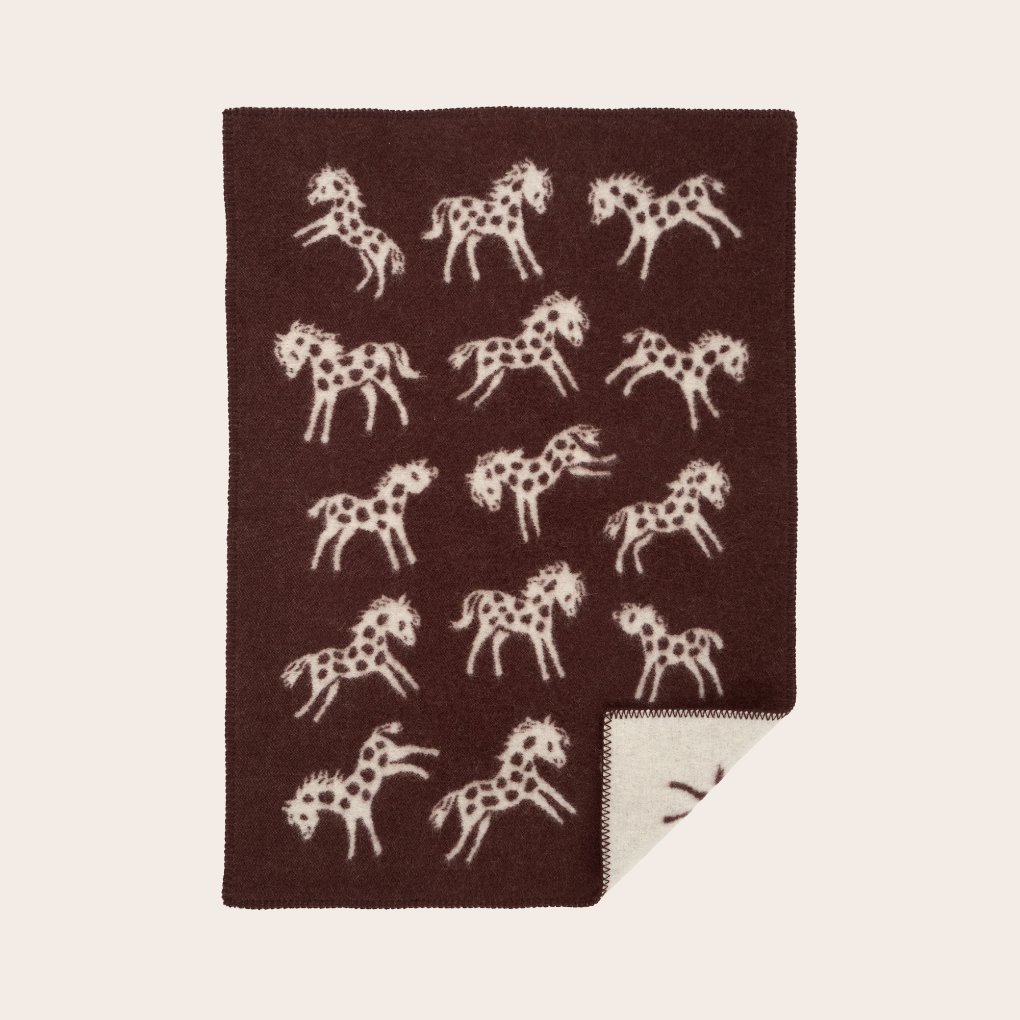 Klippan Yllefabrik Pony Lambswool Blanket | 65 × 90 cm