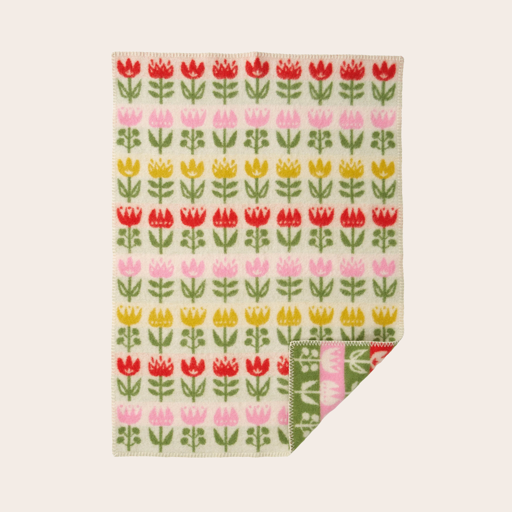 Klippan Yllefabrik Tulip Lambswool Blanket | 65 × 90 cm