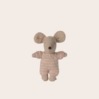 Maileg Baby Mouse in Carry Cot – Rose
