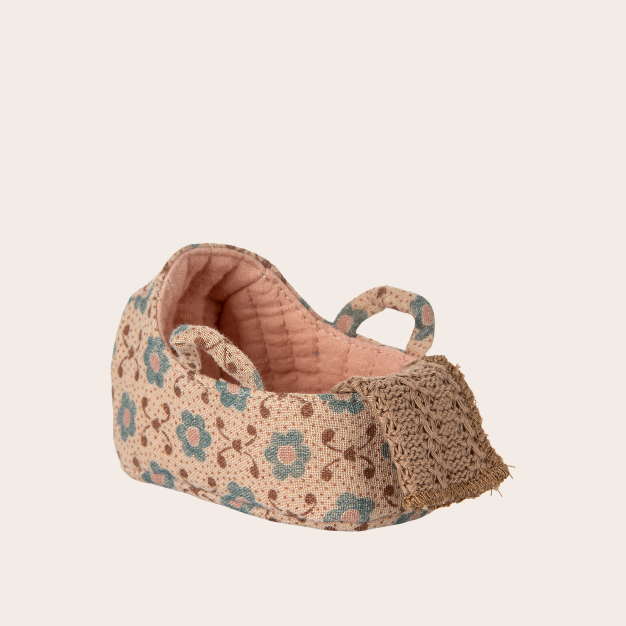 Maileg Carry Cot for Baby Mouse | Rose
