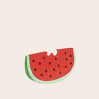 Oli&Carol Wally the Watermelon Natural Baby Teether