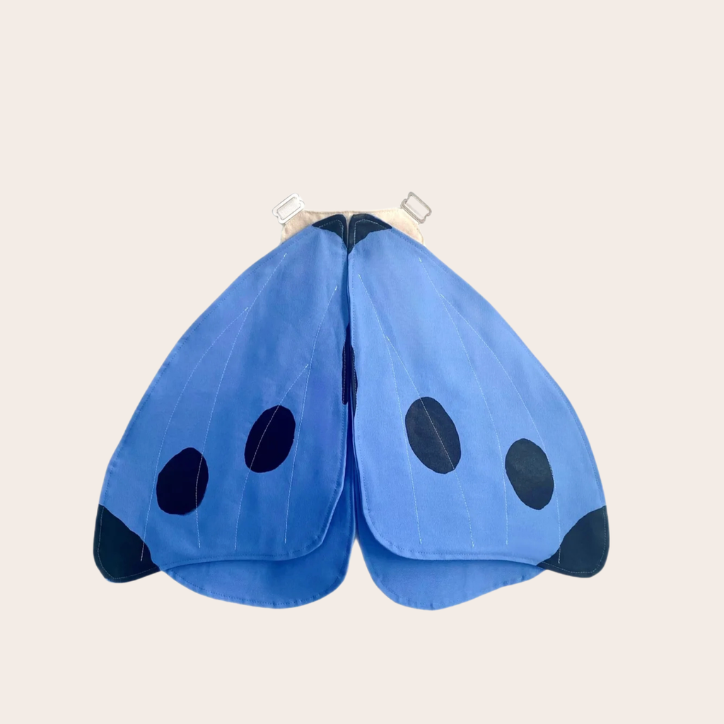 Jack Be Nimble Spotted Blue Butterfly Wings Costume