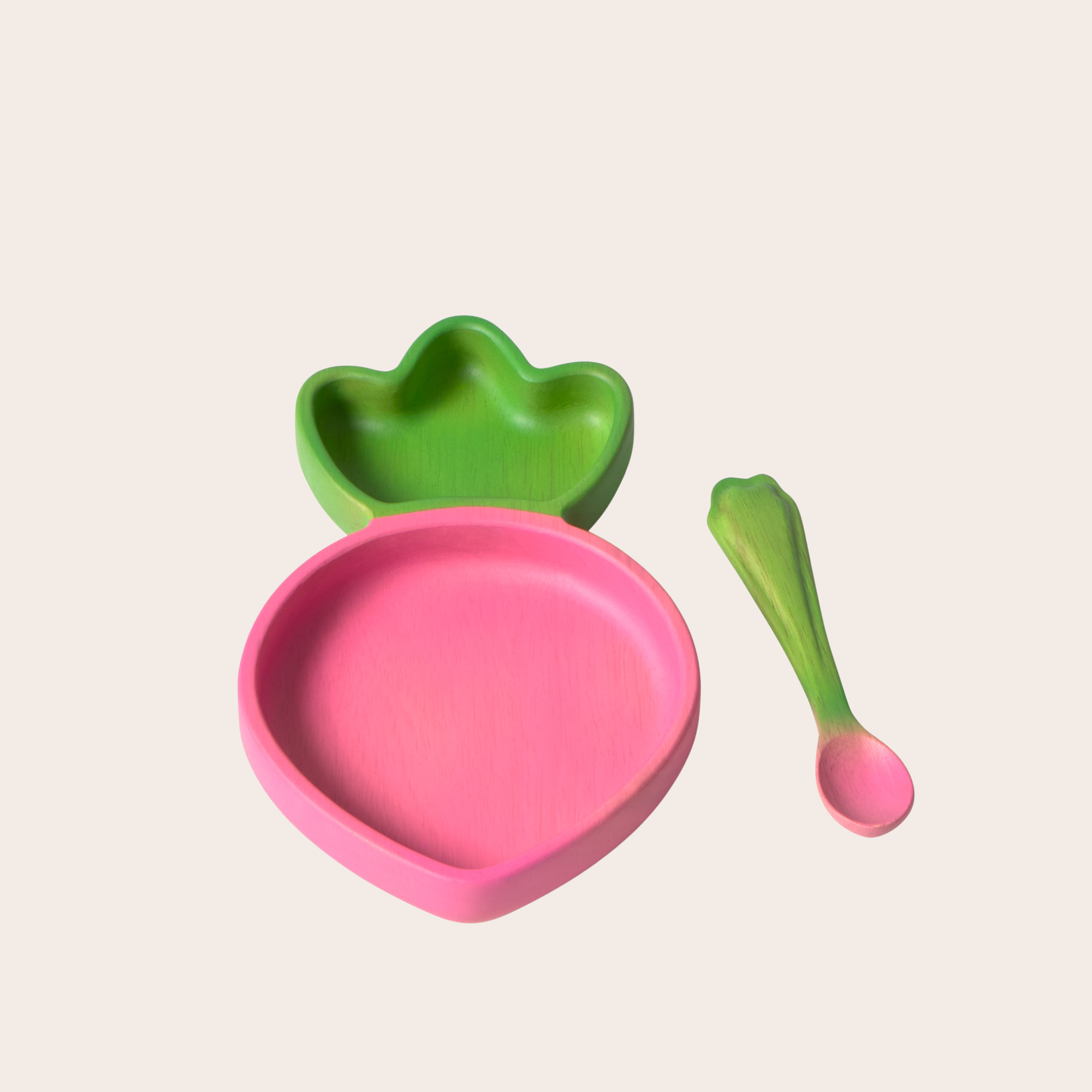 Oli&Carol Ramona the Radish Plate & Spoon Set