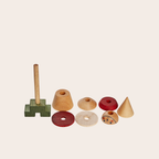 Wooden Story Stacking Toy Stick Fig No.04